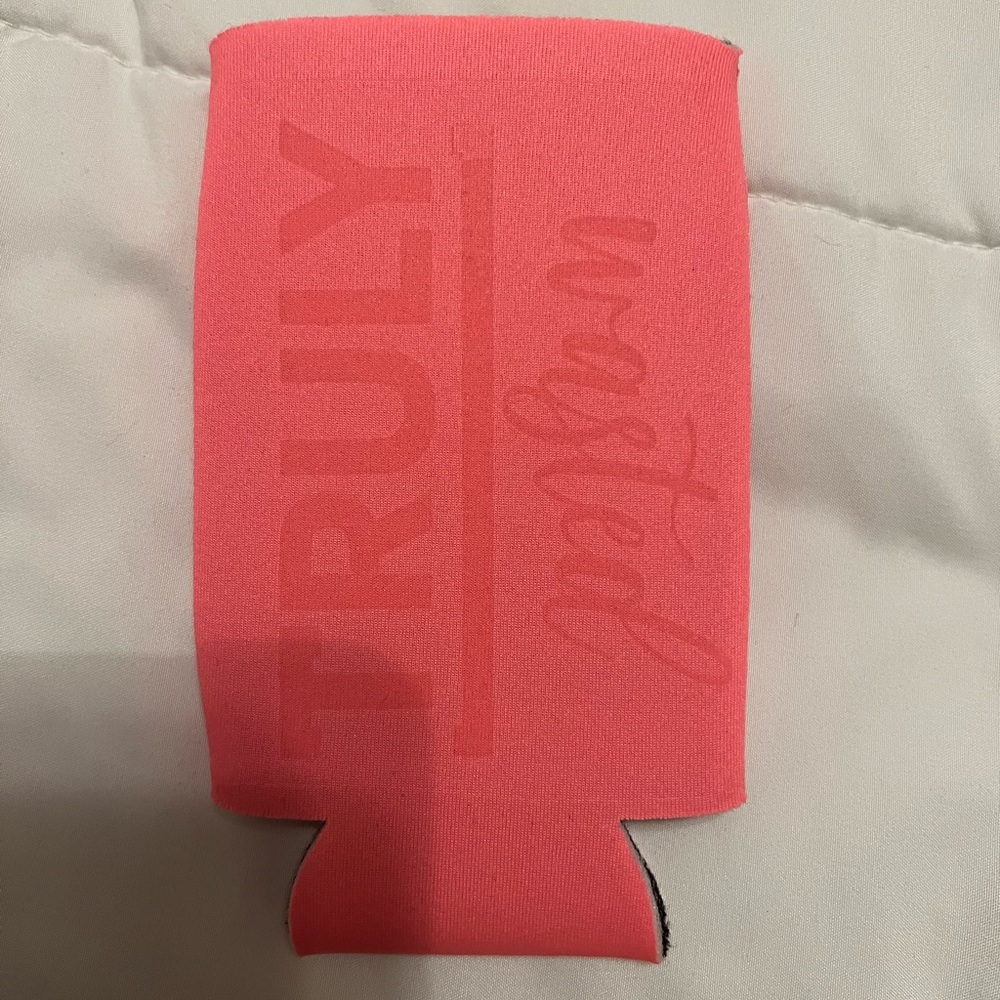 🦈 FWP pink on pink slim can koozie